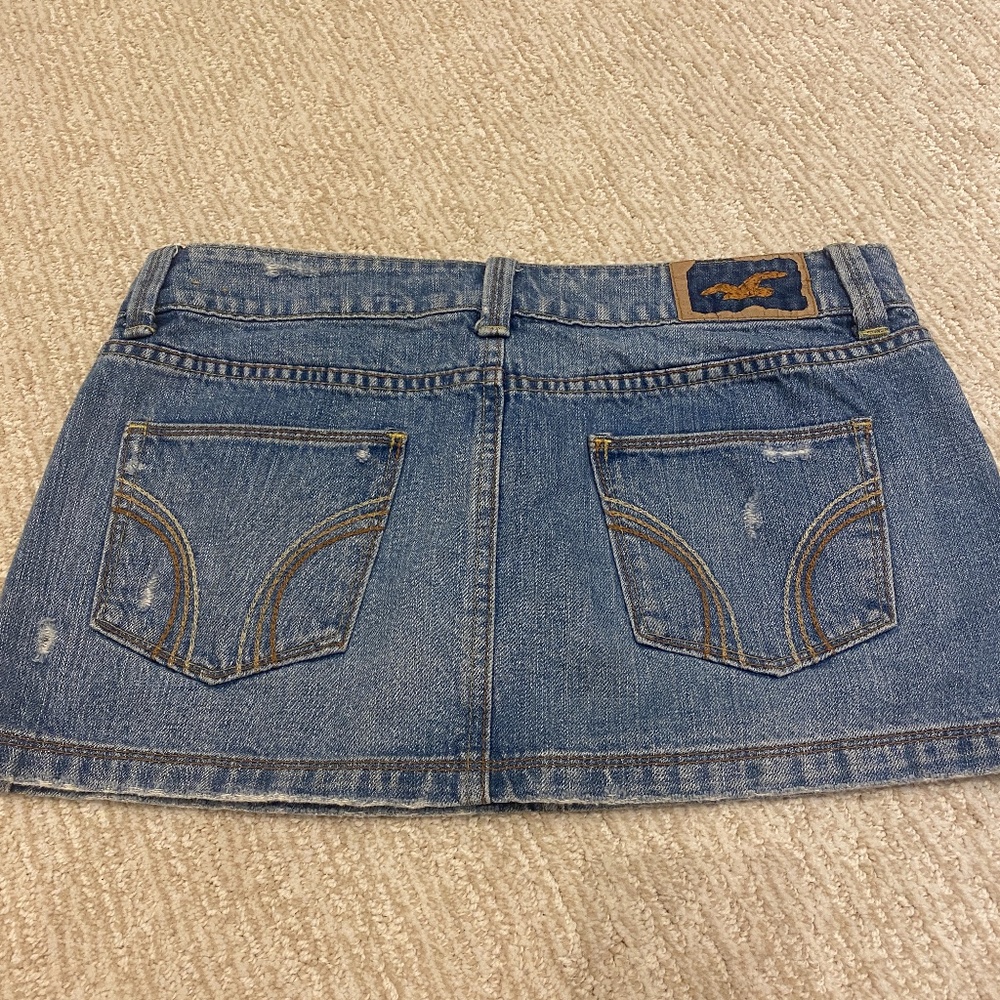 Hollister jean skirt size 7
